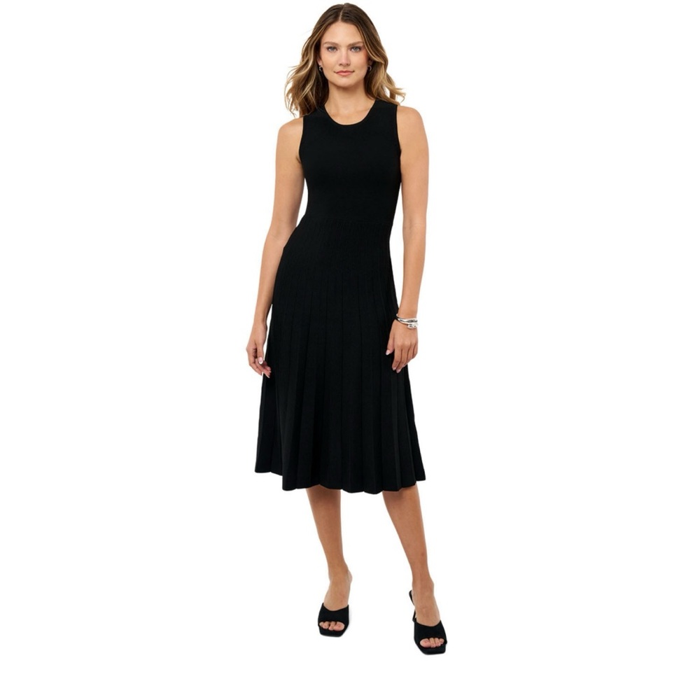 Edited by Remi Bader Black Pleated Dress